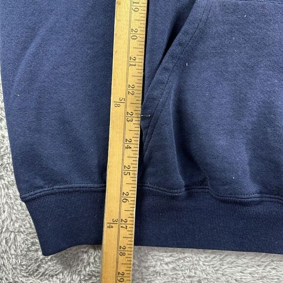 Vintage Notre Dame Hoodie Mens XL Blue Made in USA Grunge‎ Distress Football - Picture 7 of 12